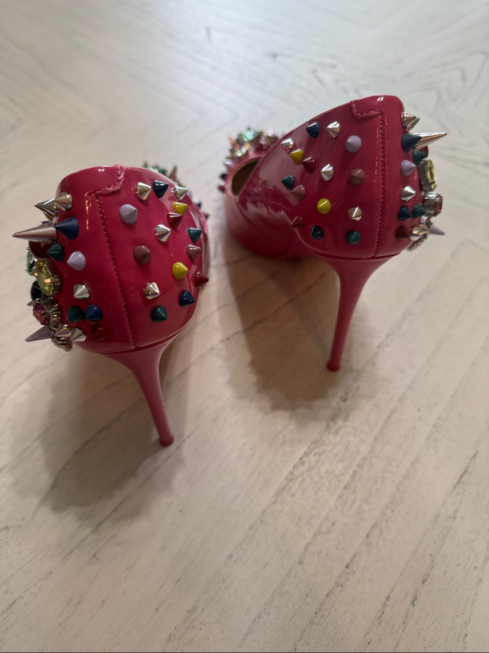 Steve Madden Hot Pink Jeweled Pointed-Toe Stiletto Pump - Picture 12 of 17